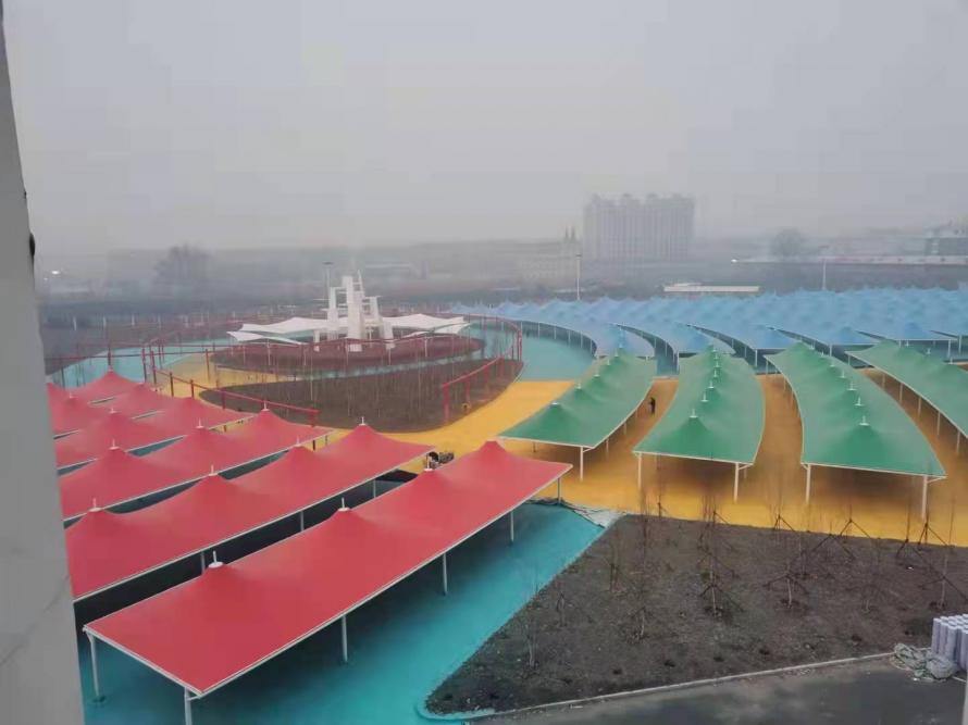 黑龍江鐵力集市大棚膜結構工程