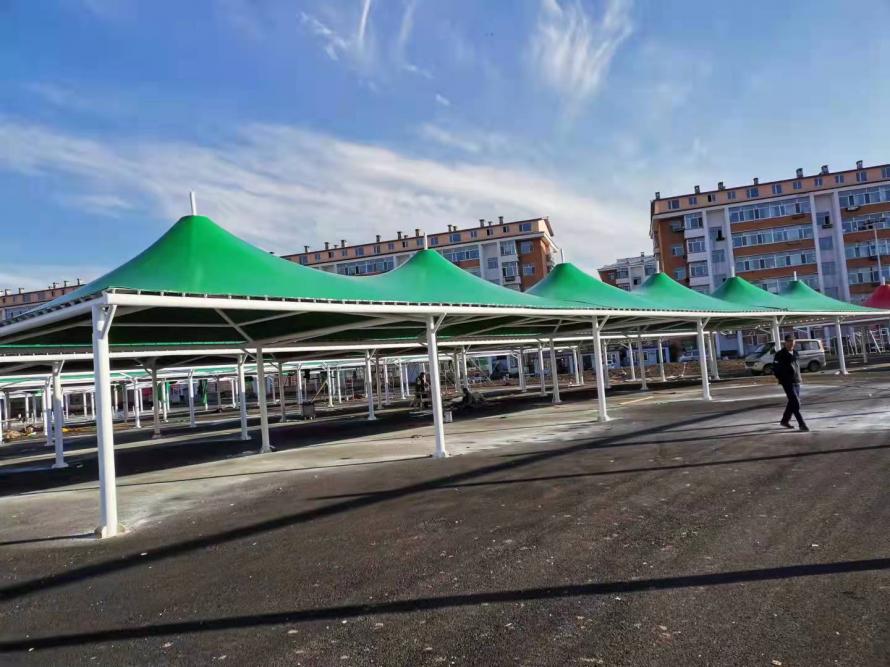 黑龍江鐵力集市大棚膜結構工程