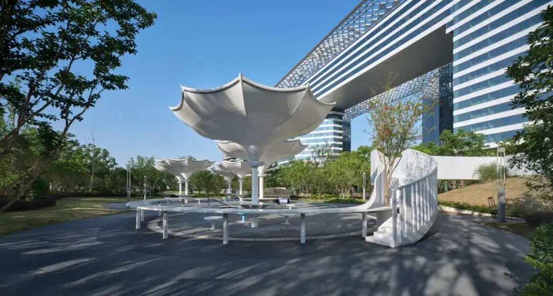 口袋公園，那些適得其所的張拉膜設(shè)計(jì)