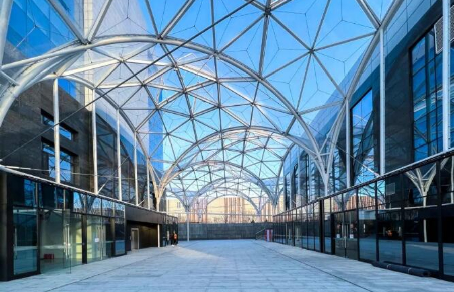 單層ETFE膜結(jié)構(gòu)案例欣賞，科興天富廠區(qū)改造